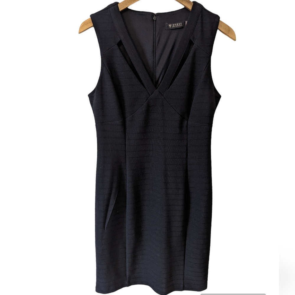 GUESS Los Angeles Black Bodycon Mini Dress - 10